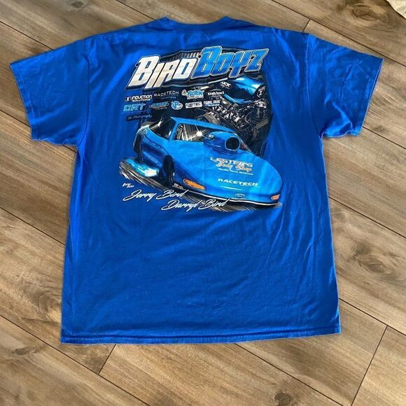 Gildan Bird Boyz Blue Athletic Shirt Men XL Bin O-30‎ - Picture 4 of 4